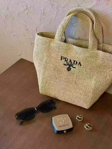 Prada perfume raffia straw vip - prada,