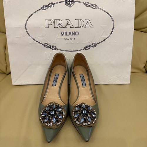 Prada blue pumps with - pumps,