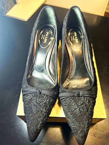 Prada black suede - prada,