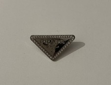 PRADA PIN BROOCH silver.,USED