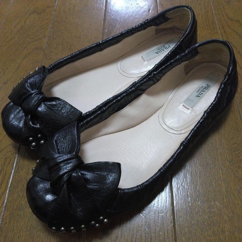 Prada ribbon flat shoes - flat,