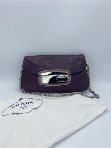 Prada purple leather mirror - purple,